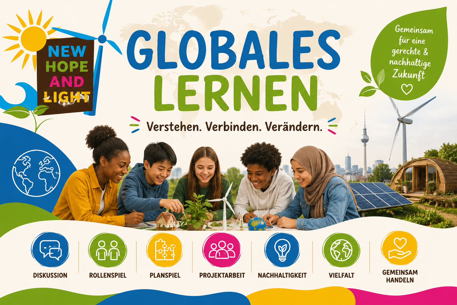 Unsere Bildungsangebote orientieren sich am Globalen Lernen und an der Bildung für nachhaltige Entwicklung (BNE).